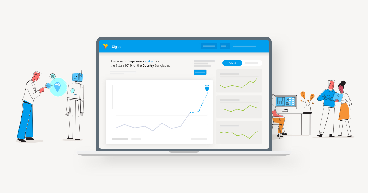 Yellowfin シグナル：Google Analytics データから重要な変化を発見