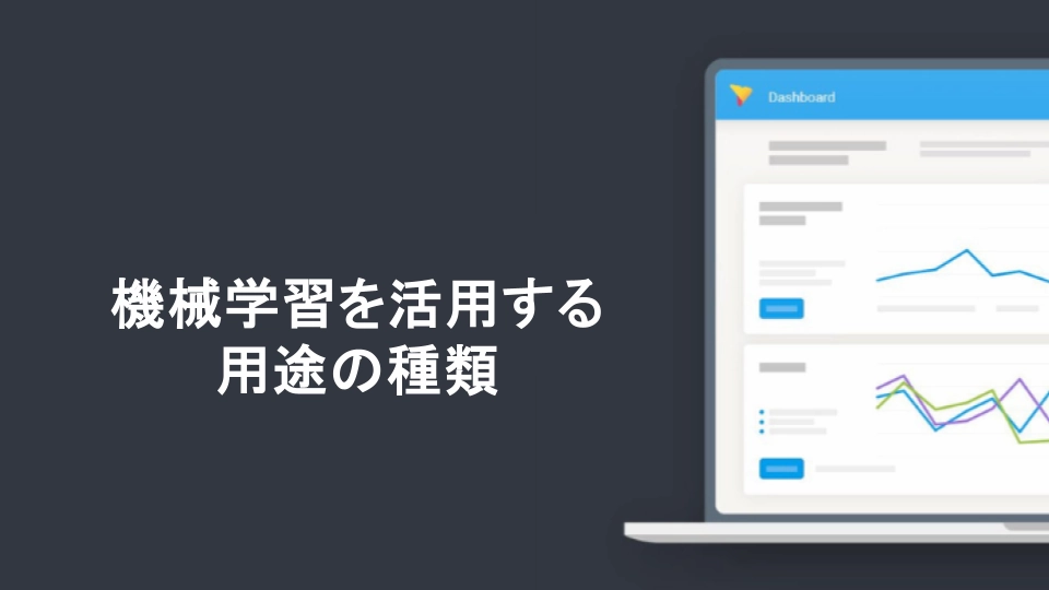 機械学習を活用する用途の種類