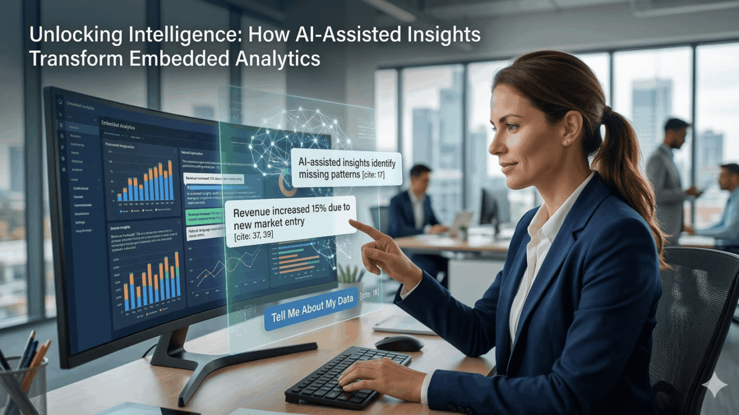 インテリジェンスの解放：AI支援インサイトが組み込みアナリティクスを変革する方法