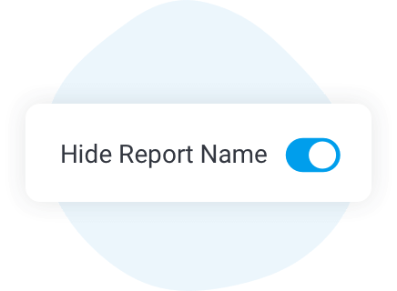 Toggle Report Names in Dashboards icon